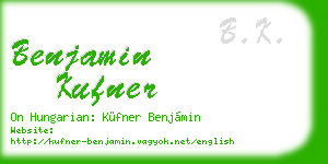 benjamin kufner business card